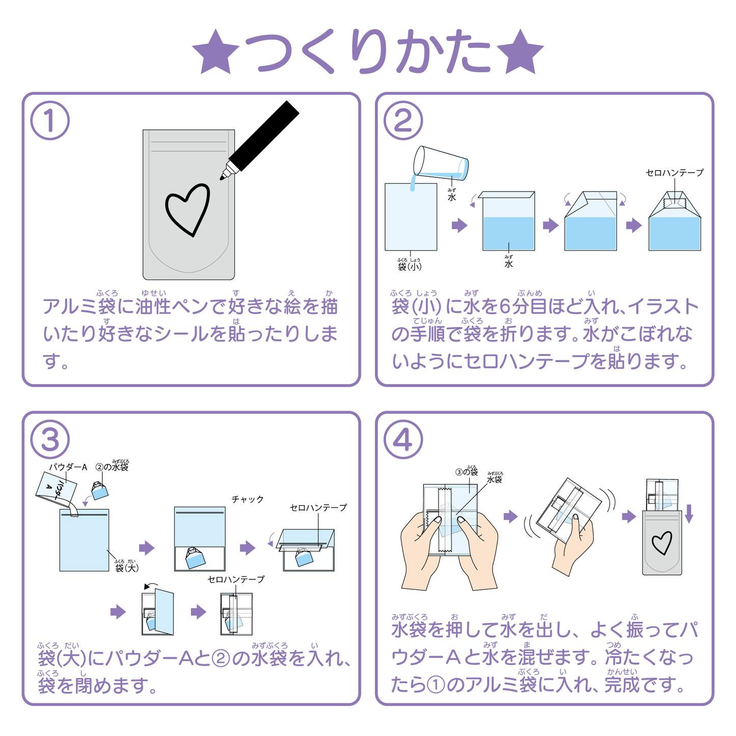 【おうちでできる実験キット】冷え冷えカイロ