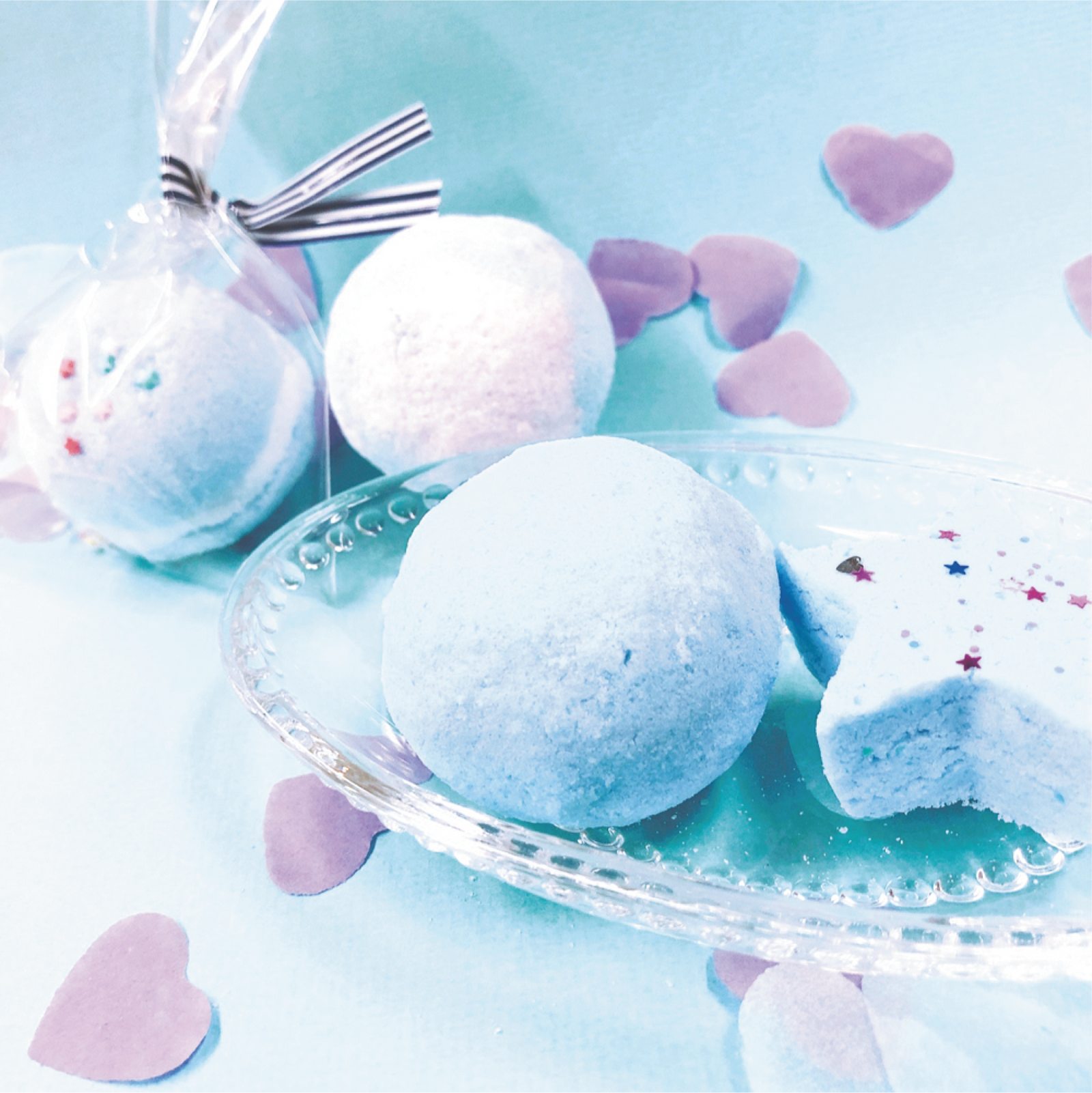 【おうちでできる実験キット】シュワシュワあわボール  ブルー