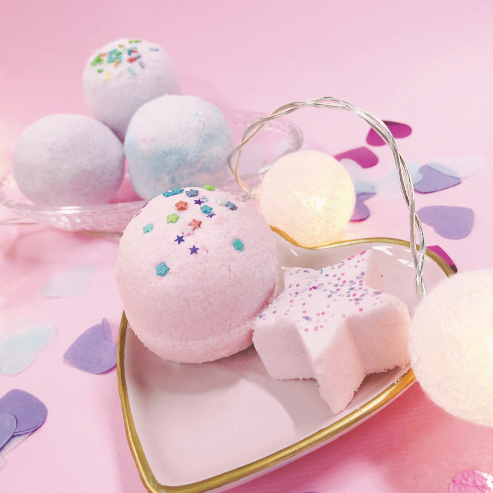 【おうちでできる実験キット】シュワシュワあわボール  ピンク