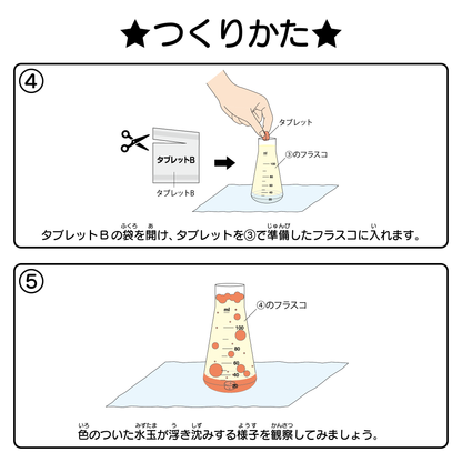 【おうちでできる！サイエンス&クラフトシリーズ】 フラスコで溶岩バブルをつくろう！