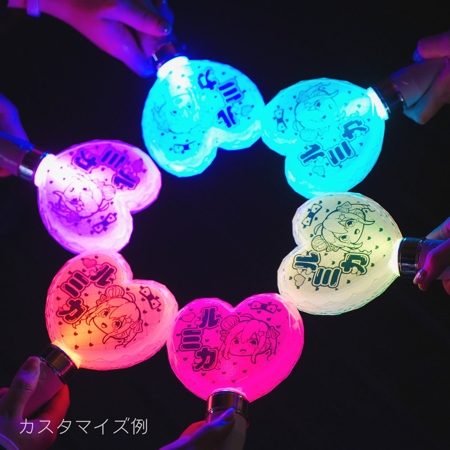LOVE ハート型ペンライト 巾着 LUMI HEART（ルミハート) | ハート型の