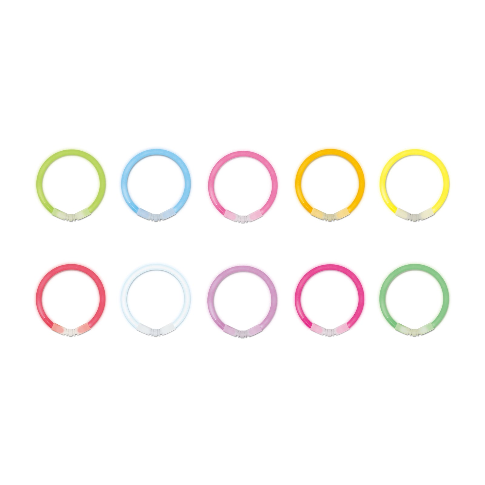 光るブレスレット10色（10本）入