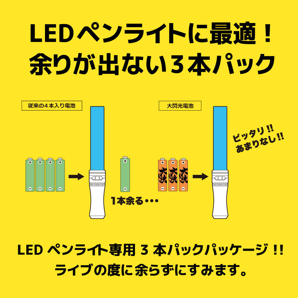 大閃光　電池（ペンライト専用単4アルカリ乾電池）